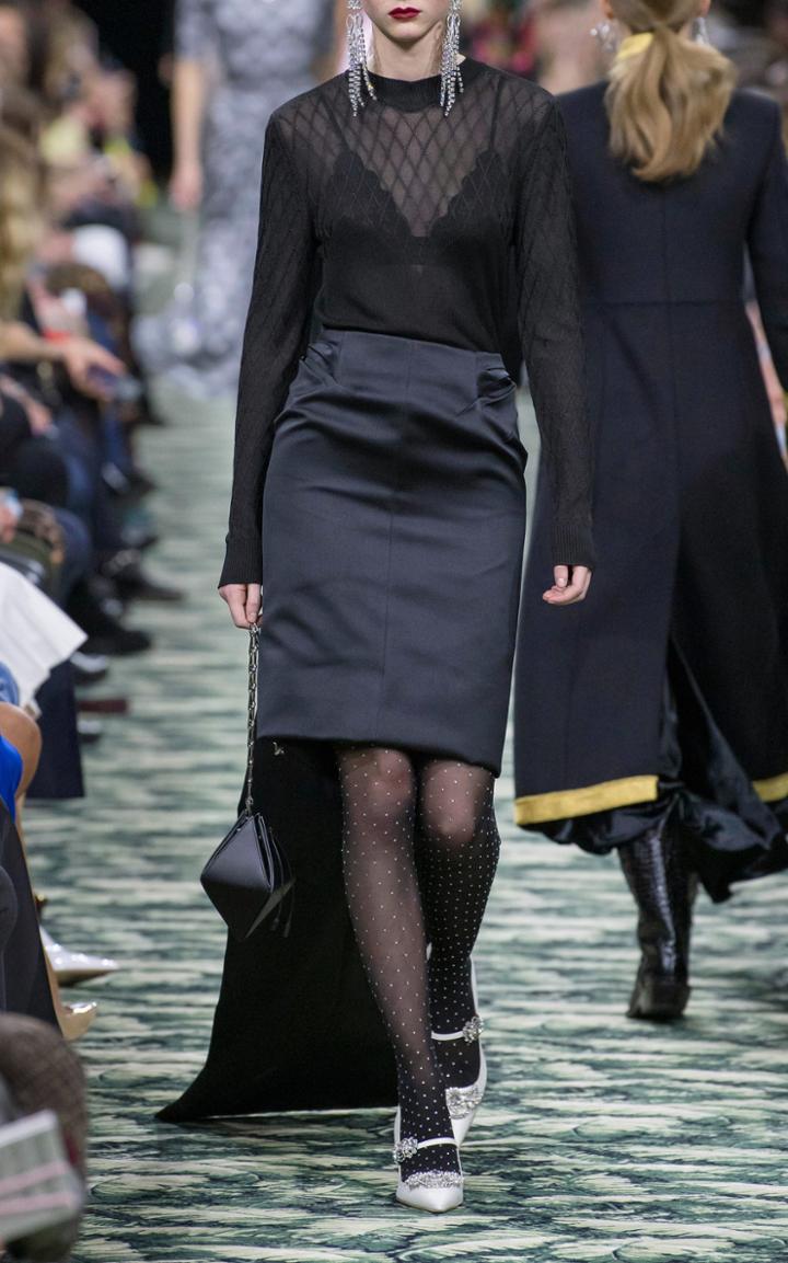 Paco Rabanne Asymmetric Satin Skirt