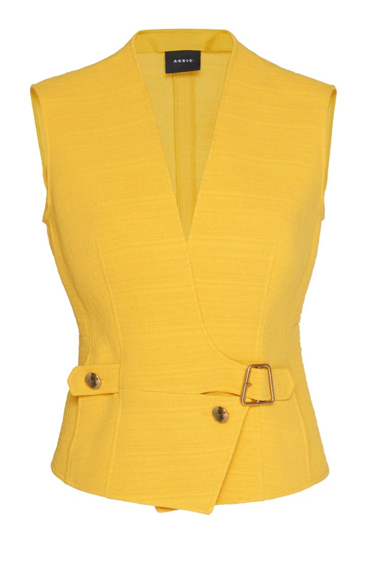 Akris Trapezoid Buckle Gilet