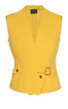 Akris Trapezoid Buckle Gilet