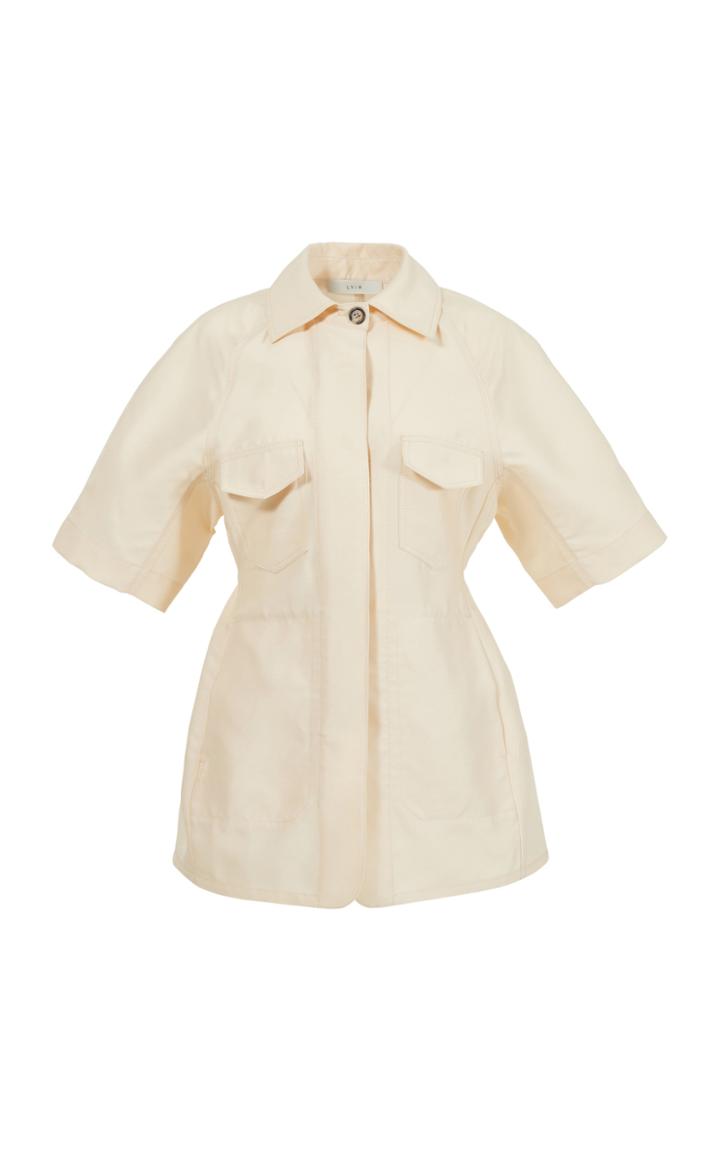 Moda Operandi Lvir Wool-silk Short Sleeve Jacket Size: S