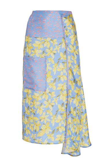 Saks Potts Rosehip Floral Wrap Skirt
