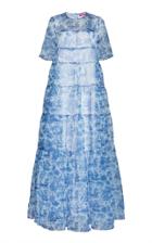 Staud Hyacinth Crepe-organza Dress