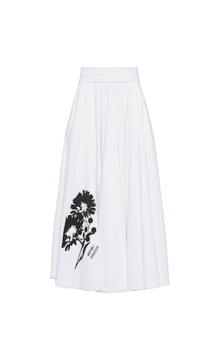 Moda Operandi Prada Pleated A-line Midi Skirt