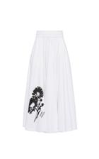 Moda Operandi Prada Pleated A-line Midi Skirt