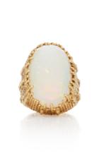 Mahnaz Collection Vintage 18k Gold And Opal Ring