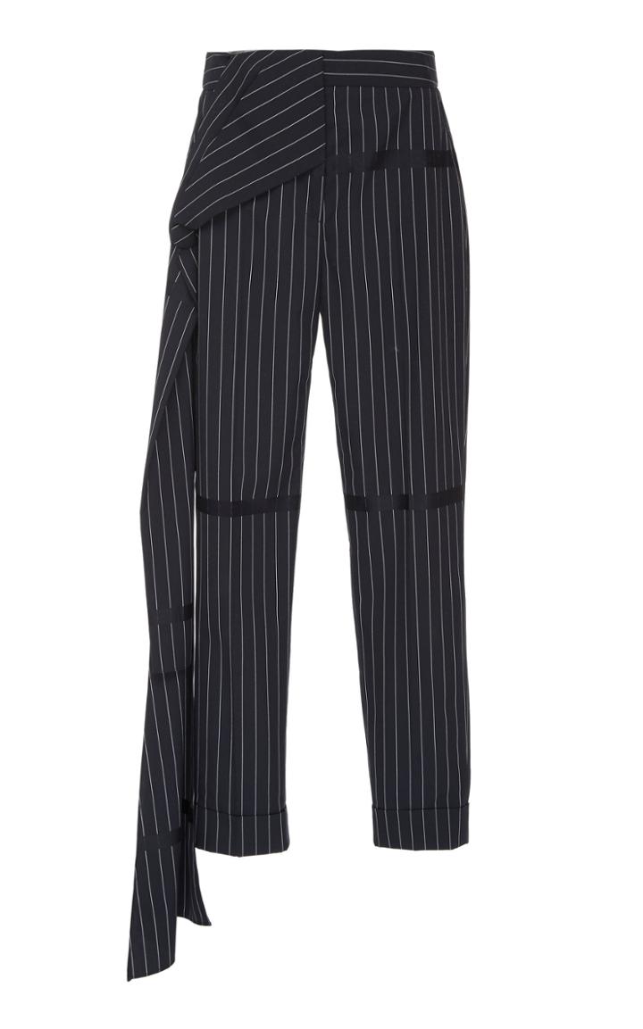 Hellessy O'keefe Striped Straight-leg Crepe Pants