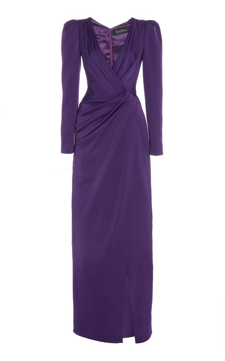 Moda Operandi Jenny Packham Sigourney Draped Crepe Maxi Dress