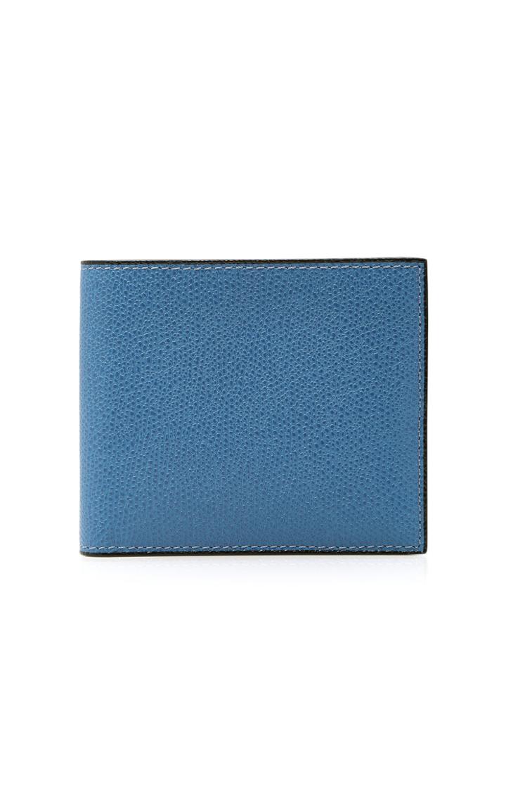 Valextra 6cc Small Leather Billfold Wallet