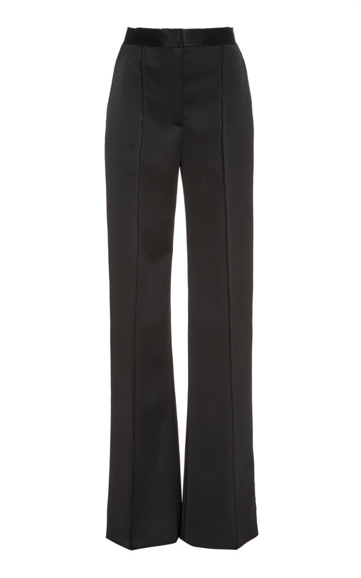 Carolina Herrera Satin Straight-leg Pants