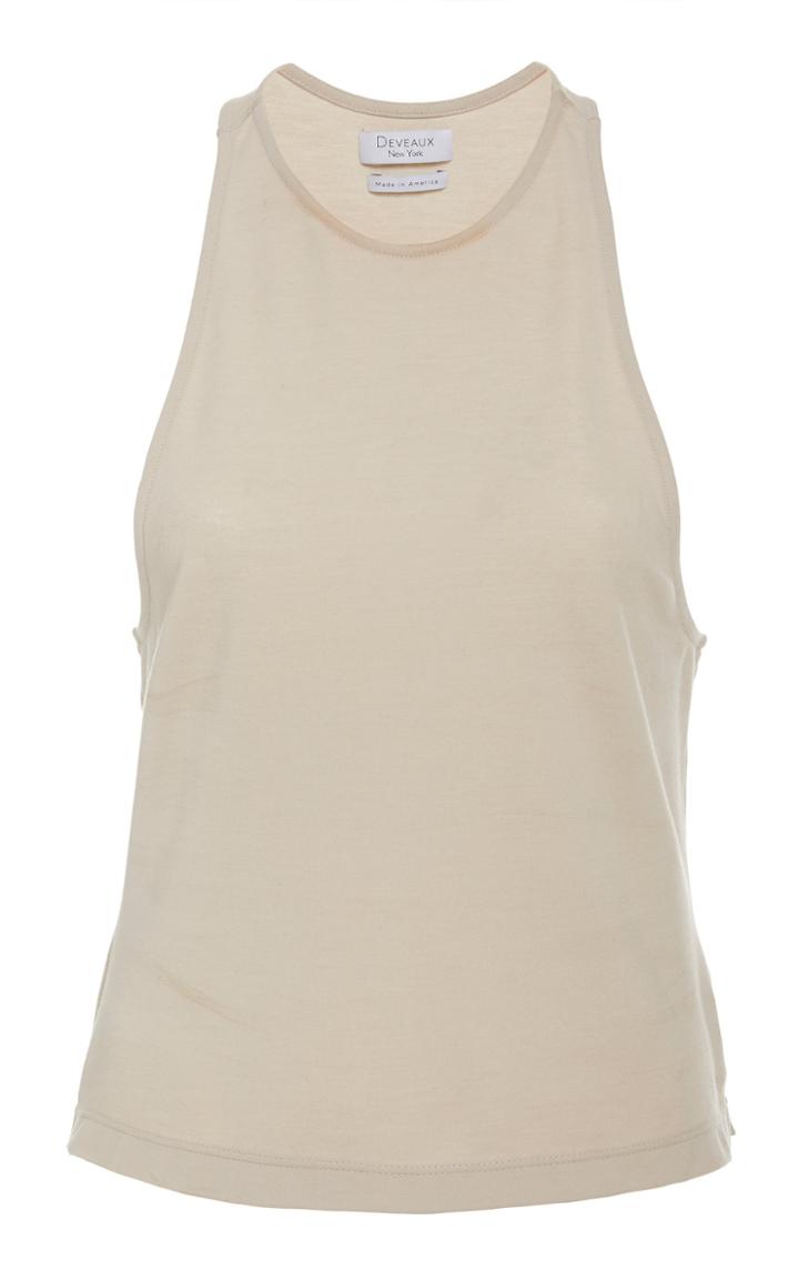 Deveaux Racer-back Jersey Tank Top