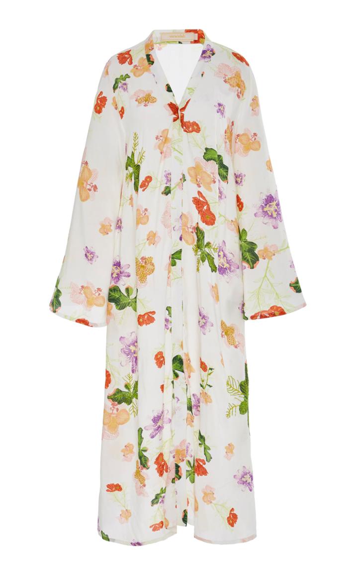 Verandah Hand-beaded Cotton Caftan