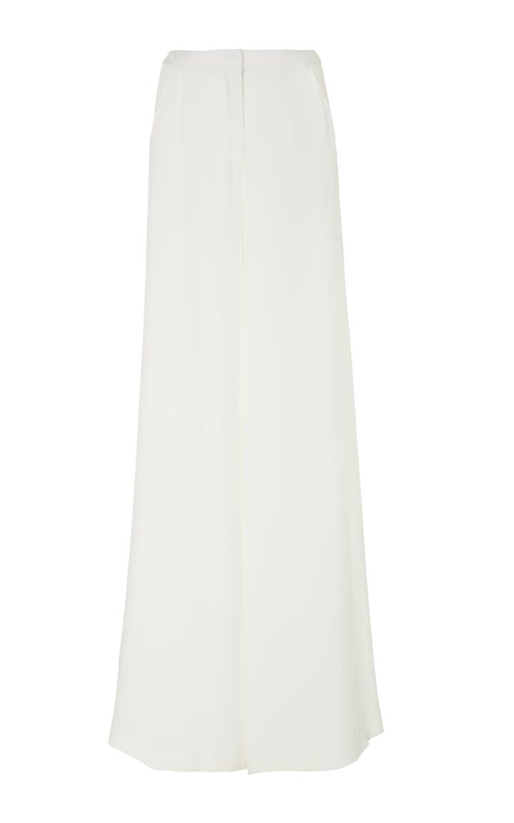 Oday Shakar Crepe Wide Leg Trousers