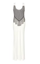 Christopher Esber Lace-paneled Crepe De Chine Maxi Dress