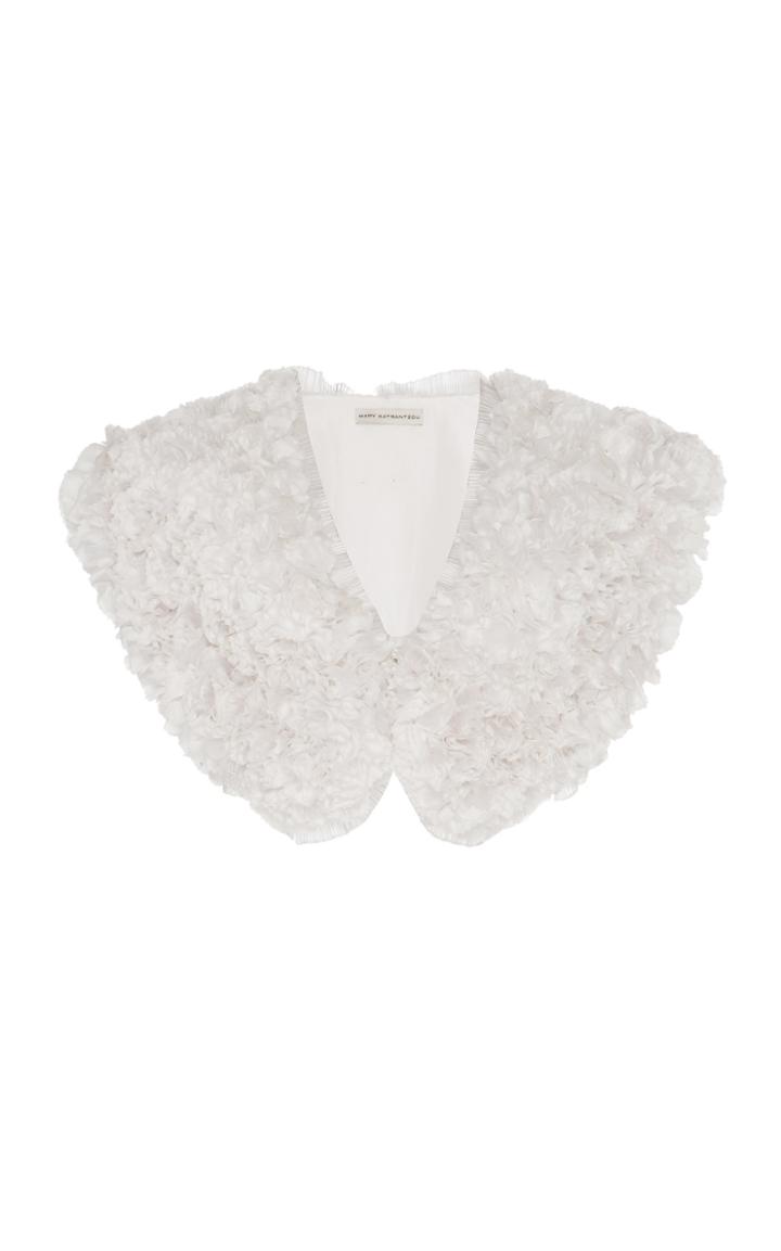Mary Katrantzou Ruffled Silk Habotai Top