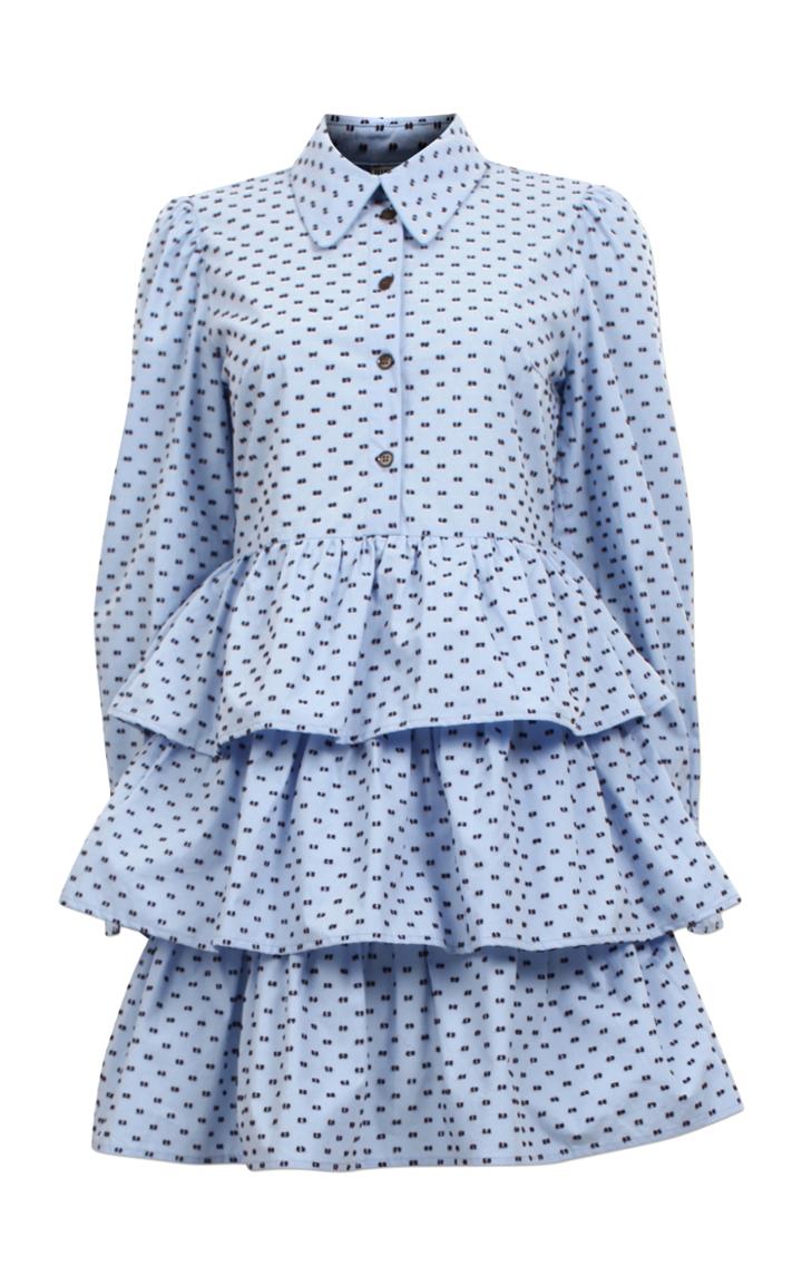 Baum Und Pferdgarten Anya Tiered Ruffle Mini Dress