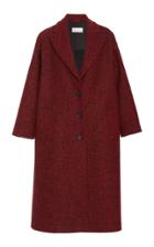Red Valentino Oversized Tweed Herringbone Coat