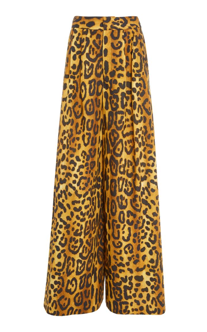 Adam Lippes Jaguar Poplin High-rise Wide Leg Pants