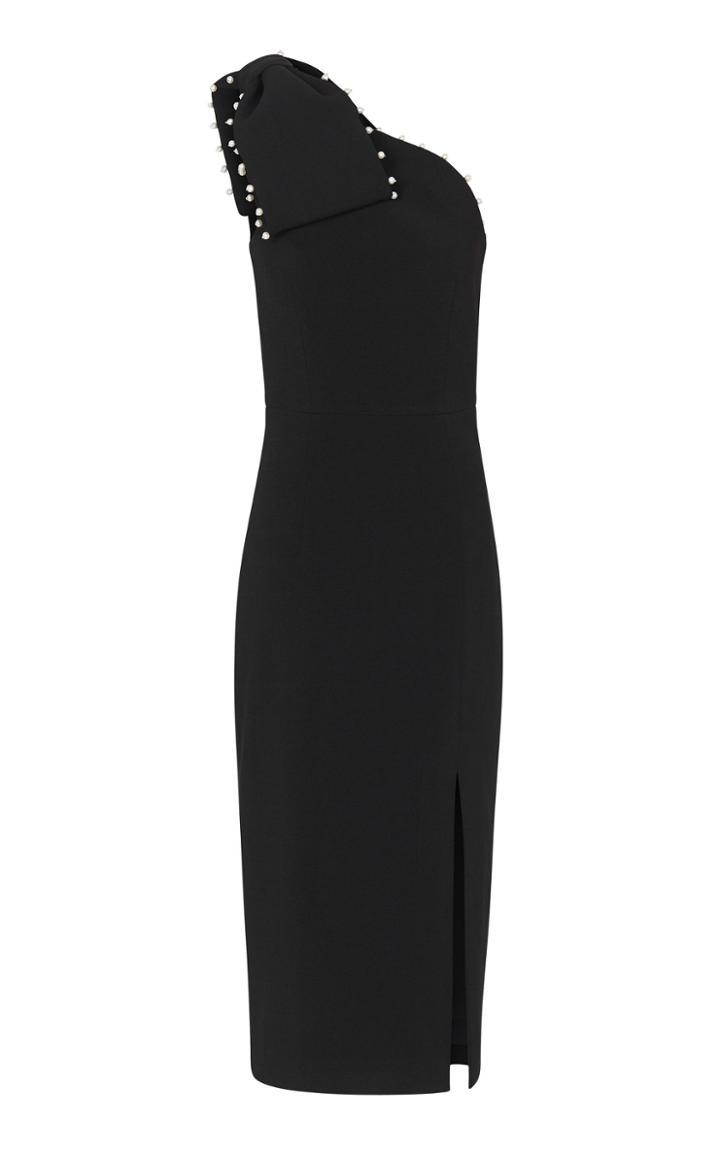 Rebecca Vallance Pipi Bow Detail Midi Cocktail Dress
