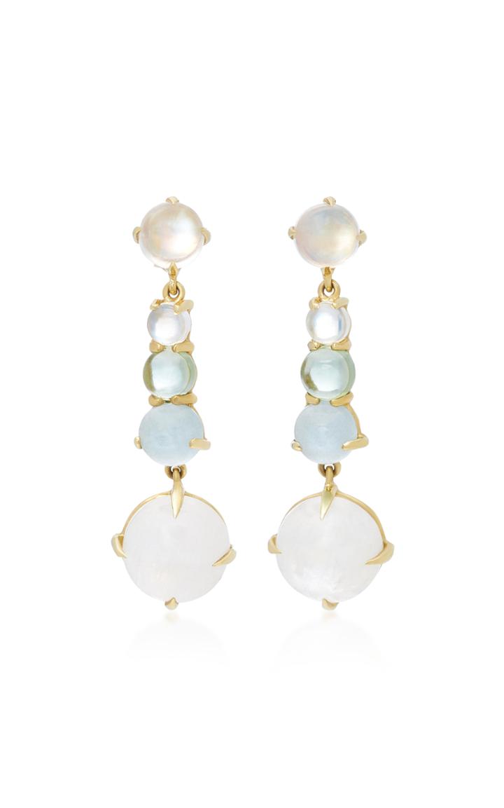 Daria De Koning Dagny Long 18k Gold Multi-stone Earrings