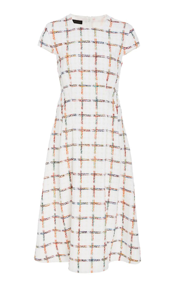 Escada Dhima Printed Cotton-blend Dress