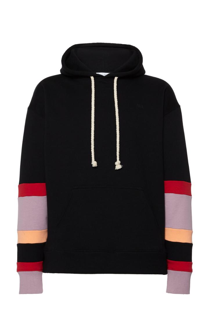 Jw Anderson Colorblock Cotton Hooded Sweatshirt