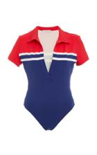 Solid & Striped The Maya Collared One Piece Swimsuit