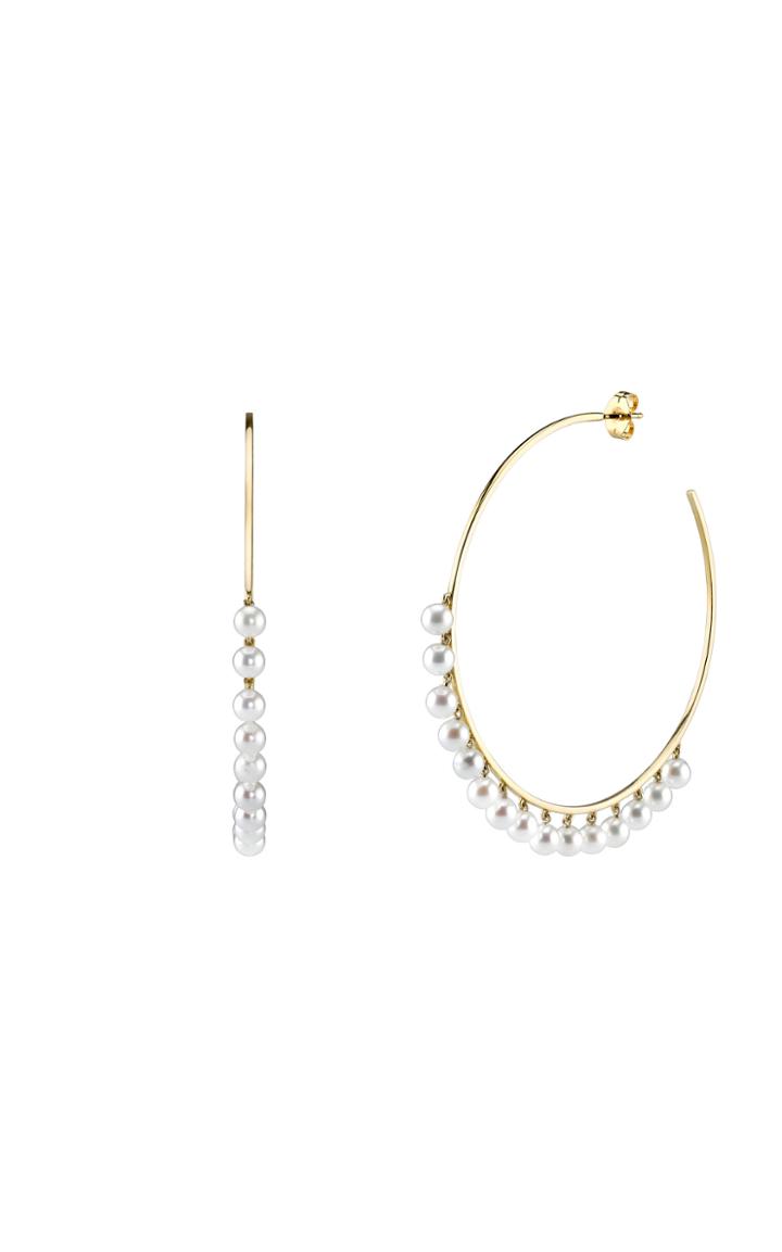 Sydney Evan Large Pearl Drop Hoops