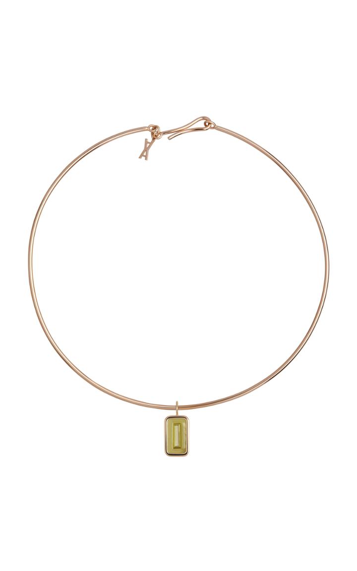 Alina Abegg Pfefferminz Peridot 14k Yellow Gold Choker