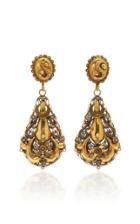 Fox And Bond Georgian Cannetille 18k Gold Chandelier Earrings