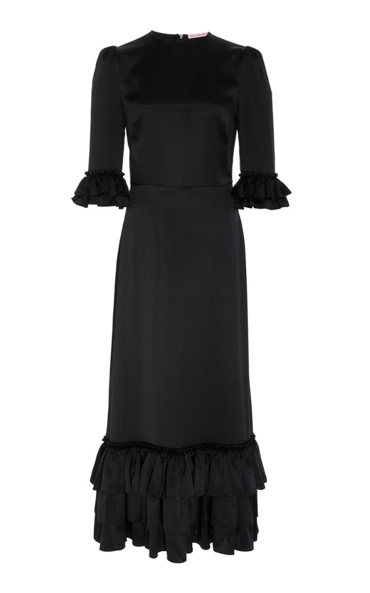 The Vampire's Wife Cinderella Ruffled Silk-satin Midi Dress