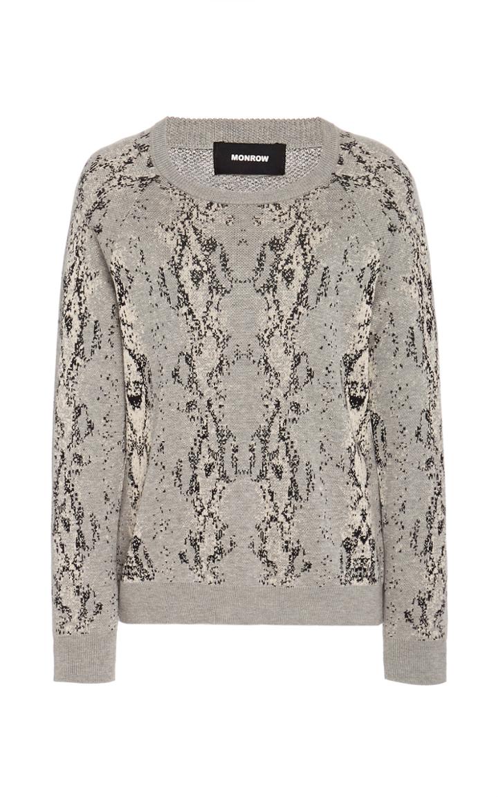 Monrow Snake Raglan Sweater