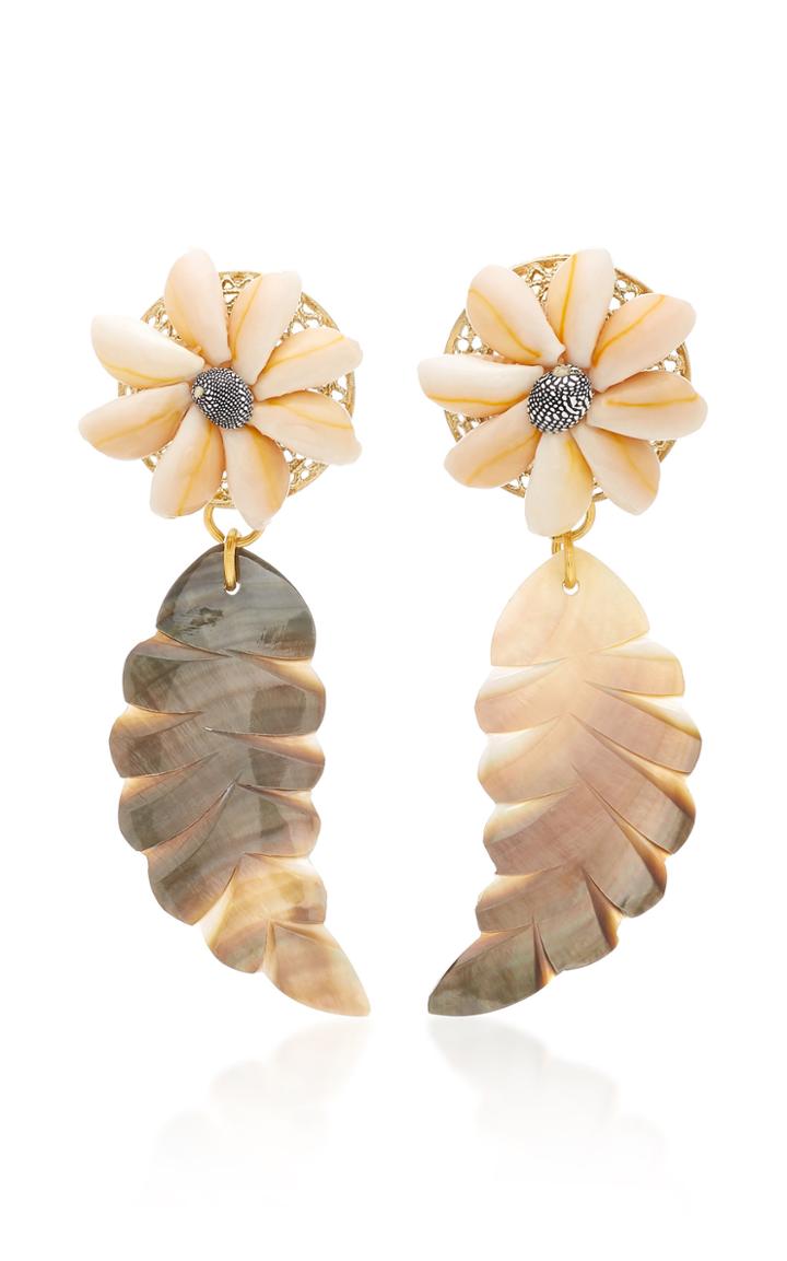 Brinker & Eliza One Way Ticket Mother Of Pearl And Shell Earrings