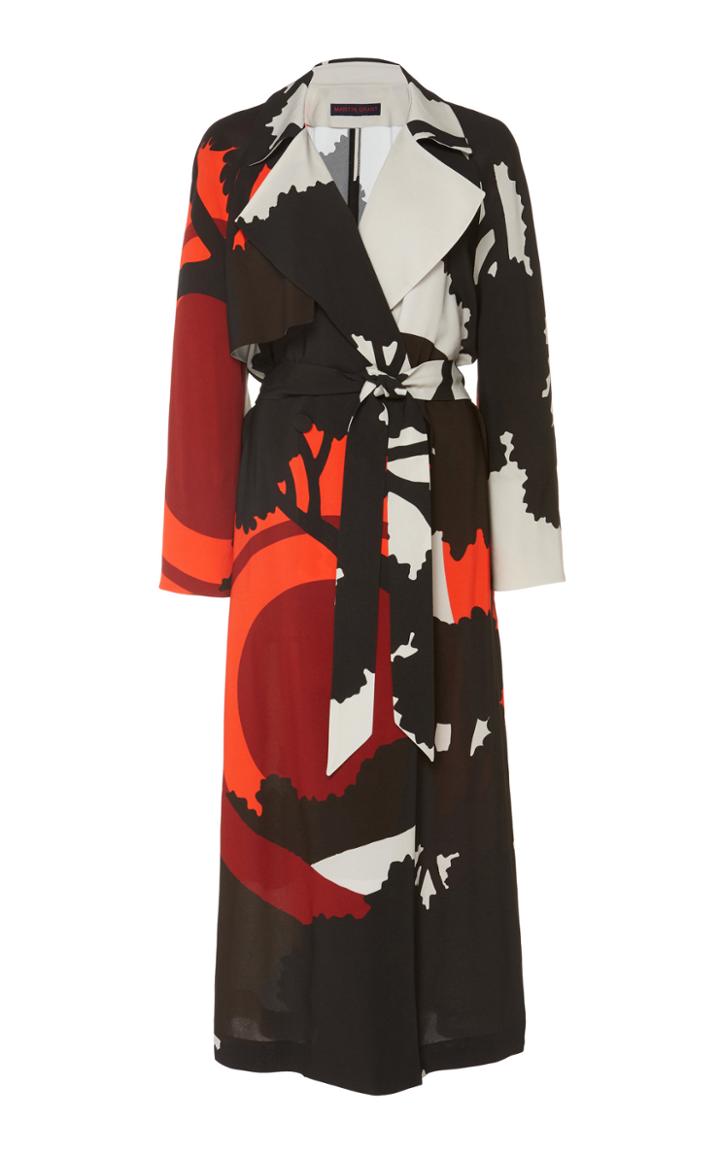 Martin Grant Sunrise Printed Trench Dress