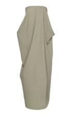 The Row Lu Strapless Draped Wool-blend Gown