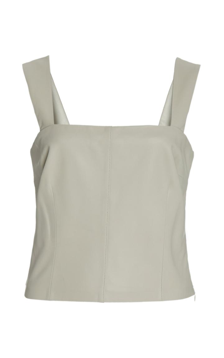 Moda Operandi Vince Leather Tank Top