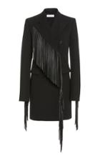 Moda Operandi Michael Kors Collection Fringed Gabardine Coat Dress