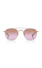Barton Perreira Doyen Aviator-style Titanium Sunglasses
