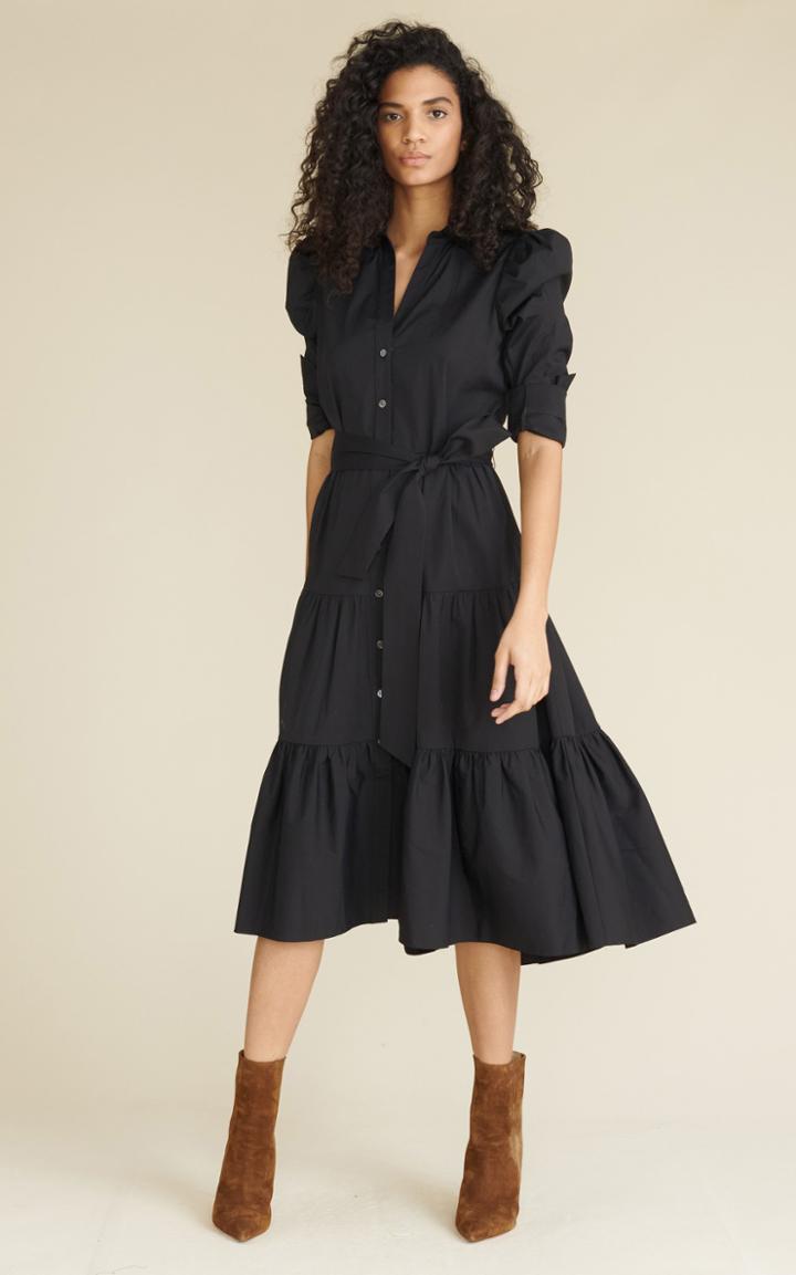 Moda Operandi Veronica Beard Zeila Cotton Poplin Midi Dress