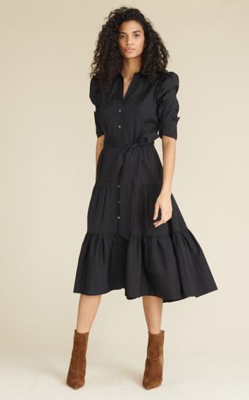 Moda Operandi Veronica Beard Zeila Cotton Poplin Midi Dress