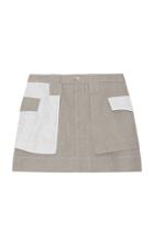 Moda Operandi Ganni Linen Lightweight Mini Skirt