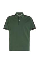 Prada Tricot-trimmed Piqu Polo Shirt
