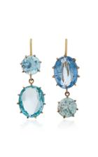 Renee Lewis 18k White Gold Spinel And Topaz Earrings