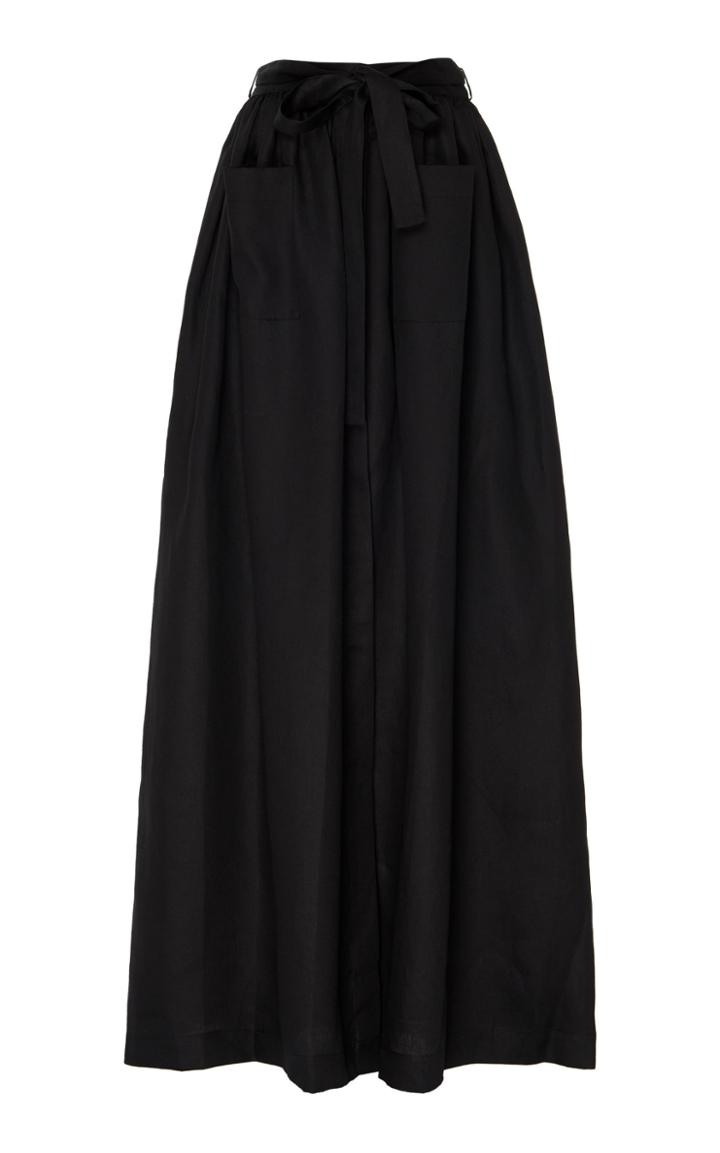 Moda Operandi Deitas Edith Organic Linen Maxi Skirt Size: 36
