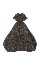 Zac Posen Draped Floral-print Taffeta Gown