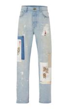 Moda Operandi Monse Patchwork High-rise Skinny Jeans Size: 0