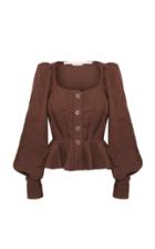 Anna Mason Rosemary Linen Peplum Top