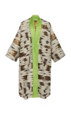 Rianna + Nina Exclusive Silk Reversible Print Coat
