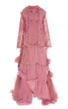 Moda Operandi Caroline Hu Frill-embellished Tulle Maxi Dress Size: M