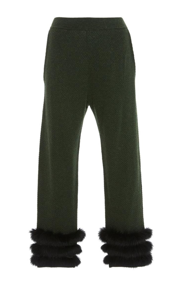 Izaak Azanei Fur Trimmed Pants