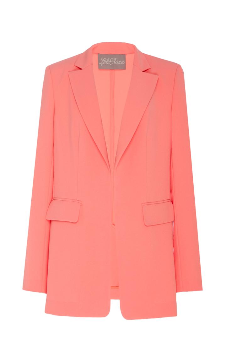 Moda Operandi Lela Rose Open-front Crepe Blazer Size: 4